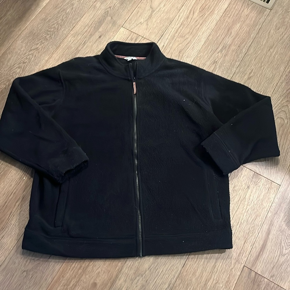 ORVIS Black Zip-Up fleece, size XXL